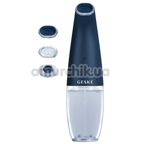 Устройство для очищения кожи лица Geske Aqua-Stream Face Cleanser 8 in 1, темно-синее