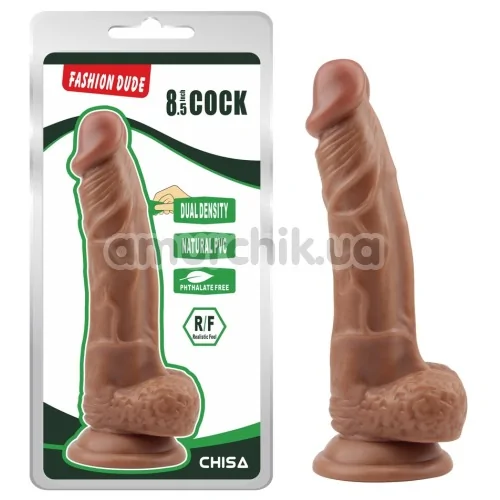 Фаллоимитатор Fashion Dude 8.5 Inch Cock, коричневый