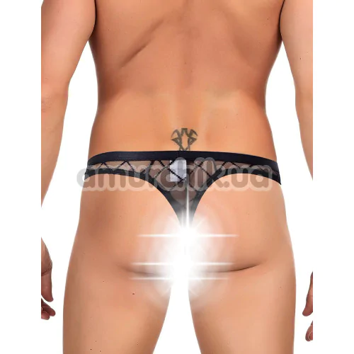 Трусы-стринги мужские Star Night Mesh Net Male G-String, черные