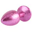 Анальная пробка с розовым кристаллом Matrix Mont Nebula Pink Gem Metal Plug S, розовая - Фото №3