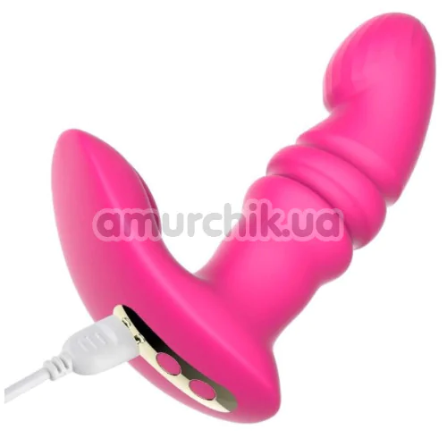 Вібратор для клітора і точки G з поштовхами Funtown Jive, рожевий