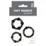 Набор из 3 эрекционных колец Linx Easy Squeeze Cock Ring Set, черный - Фото №4