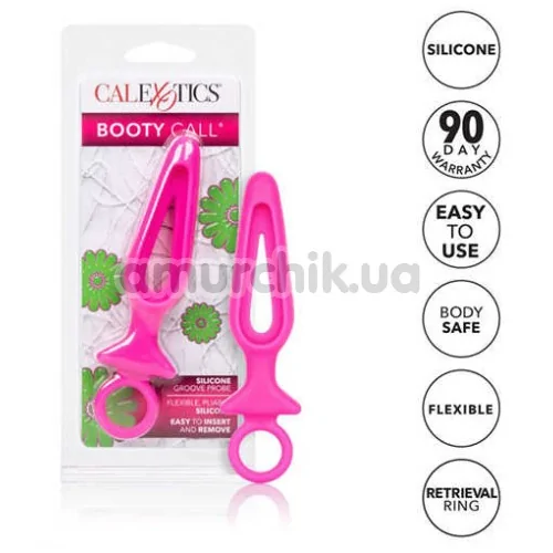 Анальная пробка Booty Call Silicone Groove Probe, розовая