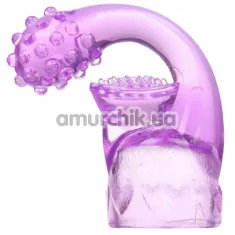 Насадка на универсальный вибромассажер Leten G Spot Vibration Massager Headgear 3, фиолетовая - Фото №1