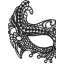 Маска Ouch! Black & White Lace Eye-Mask Empress, черная - Фото №3