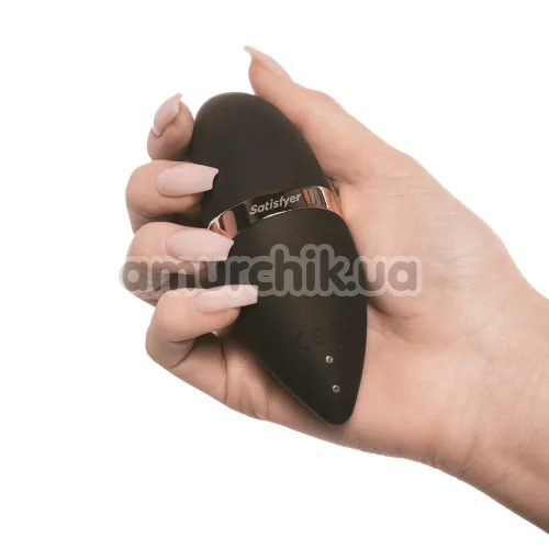 Симулятор орального секса для женщин Guilty Pleasure х Satisfyer Aura Pulse, черный