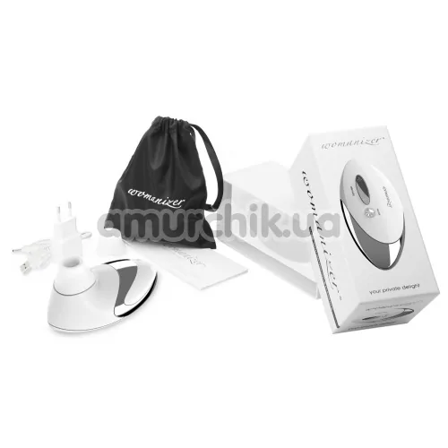 Симулятор орального сексу для жінок Womanizer W500 Pro, білий