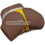 Искусственная вагина и анус с вибрацией Lovetoy Streetgirl's Sensation Pulse #3, коричневая - Фото №1