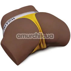 Искусственная вагина и анус с вибрацией Lovetoy Streetgirl's Sensation Pulse #3, коричневая - Фото №1