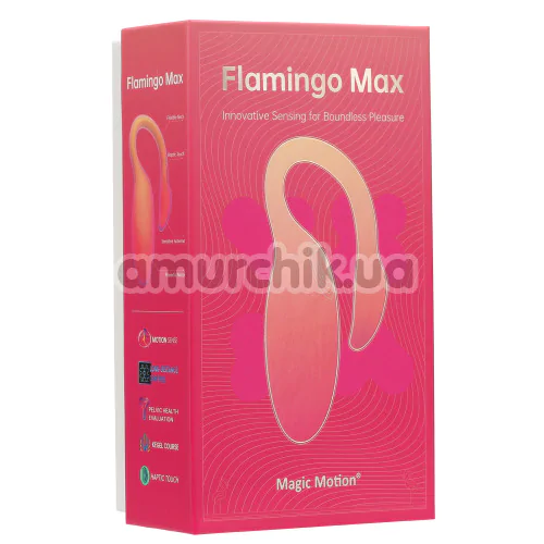 Вибратор Magic Motion Magic Flamingo Max, оранжево-розовый