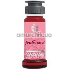 Массажный лосьон Fruity Love Massage с согревающим эффектом - клубника-вино, 50 мл - Фото №1