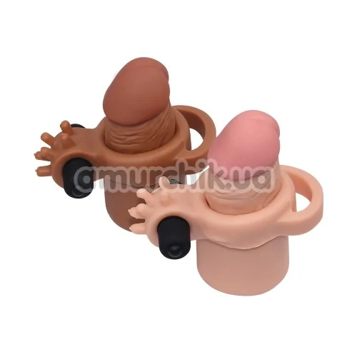 Насадка - удлинитель пениса с вибрацией Lovetoy Pleasure X-Tender Series LV1064, телесная