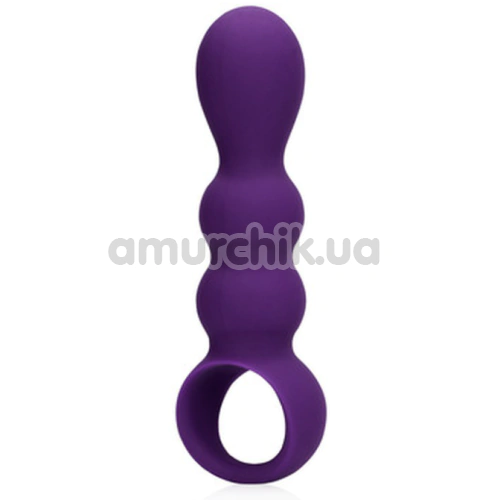 Анальная пробка с вибрацией Loveline Teardrop Shaped Anal Vibrator, фиолетовая