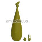 Кліторальний вібратор Sweet Em Velvet Lure Quad Touch, зелений - Фото №1