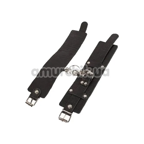 Фиксаторы для рук Leather Dominant Hand Cuffs, черные