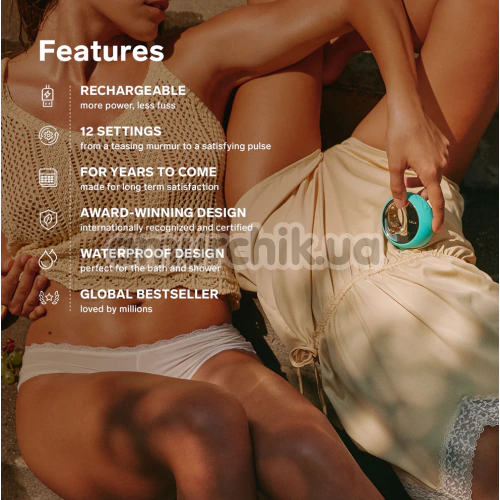 Клиторальный вибратор Lelo Ora 3 (Лело Ора 3), бирюзовый