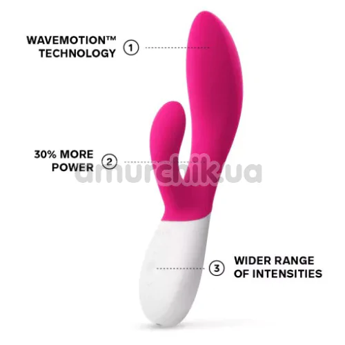 Вибратор Lelo Ina Wave 2 Cerise (Лело Ина Вейв 2), розовый