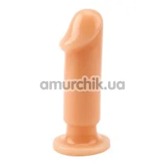 Анальний фалоімітатор Prof. Jason C Medium Slim Dildo 4.7, тілесний - Фото №1