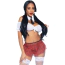 Костюм школярки Leg Avenue Roleplay Naughty School Girl червоний: топ + спідничка + трусики-стрінги + краватка - Фото №1