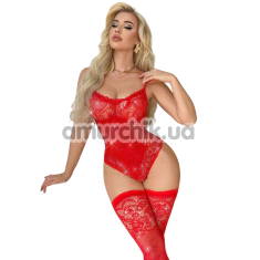 Комплект JSY Sexy Lingerie WW7238, красный: боди + чулки - Фото №1