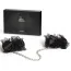 Наручники Bijoux Indiscrets Frou Frou Satin & Organza Handcuffs, чорні - Фото №1
