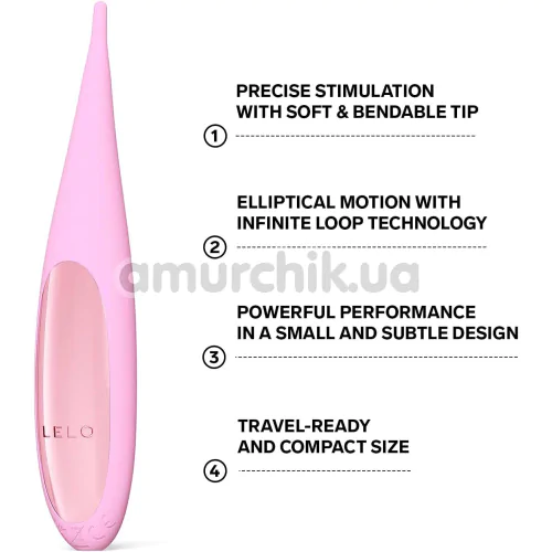 Кліторальний вібратор Lelo Dot Travel Pink (Лело Дот Тревел Пінк), рожевий