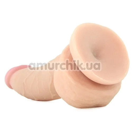 Фалоімітатор King Cock Plus Dual Density With Balls, 22.9 см, тілесний