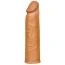 Насадка - удлинитель пениса Lovetoy Pleasure X-Tender Series LV1050, коричневая - Фото №1