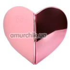 Кліторальний вібратор з пульсацією Loveline Tapping Heart Vibrator, рожевий - Фото №1