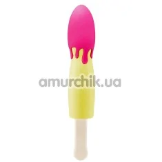 Вібратор Popsicle, жовто-рожевий - Фото №1