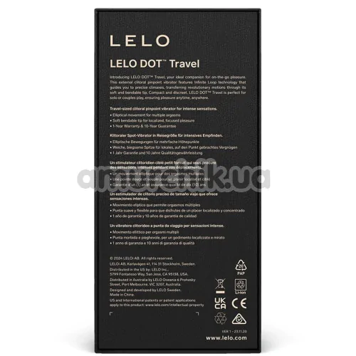 Кліторальний вібратор Lelo Dot Travel Pink (Лело Дот Тревел Пінк), рожевий