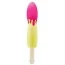 Вибратор Popsicle, желто-розовый - Фото №1