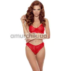 Комплект Passion Free Your Senses Denelia Set, червоний: бюстгальтер + трусики - Фото №1