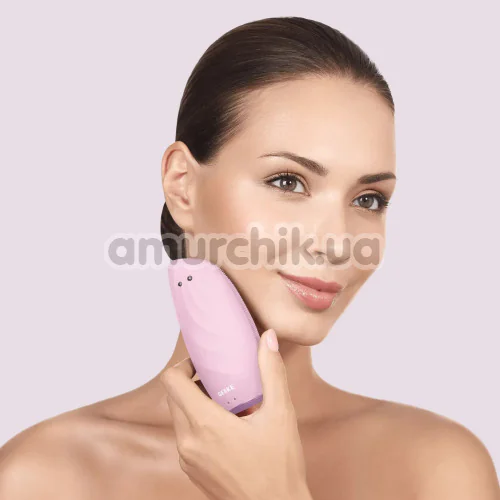 Щетка для лица Geske Sonic Thermo Facial Brush & Face-Lifter 8 in 1, светло-розовая