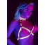 Портупея Taboom Glow In The Dark Seductive Harness With Bow Bra, розовая - Фото №2