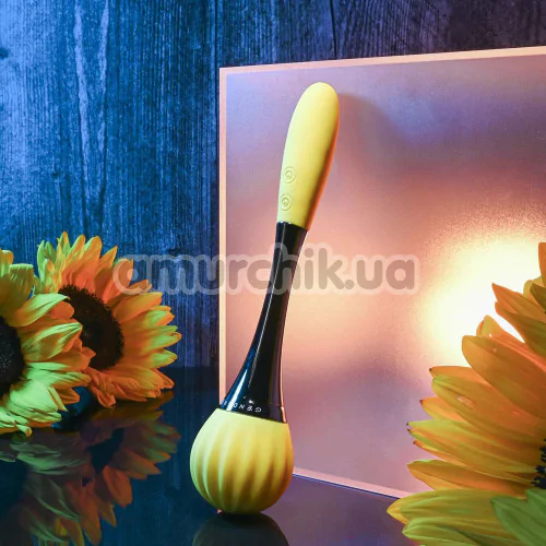 Вибратор Gender X Sunflower, черно-желтый