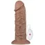 Вибратор Realistic Chubby Dildo 10.5, коричневый - Фото №1