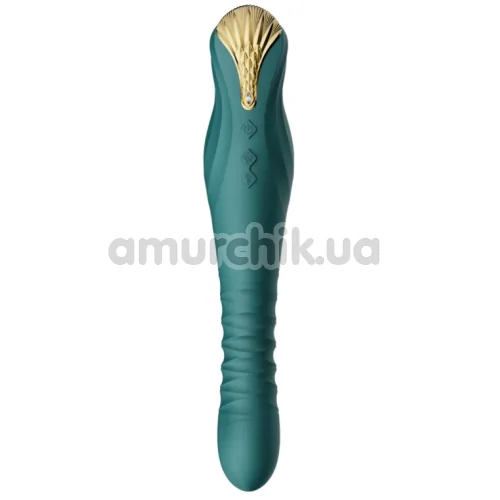 Вибратор для точки G Zalo King Vibrating Thruster, зеленый - Фото №1
