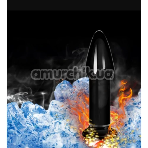 Анальная пробка Love Toy Glass Romance Dildo GS12, черная