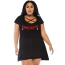 Платье Leg Avenue Fangtastic Jersey Dress, черное - Фото №3