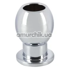 Анальная пробка Lust Tunnel Plug 125 g, серебряная - Фото №1