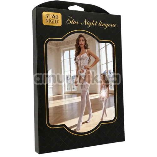 Комбинезон Star Night Special Day Lace Bodystocking, белый