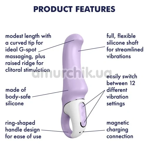 Вібратор Satisfyer Charming Smile, фіолетовий
