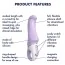 Вібратор Satisfyer Charming Smile, фіолетовий - Фото №6