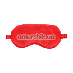 Маска на очі Ouch! Satin Blindfold, червона - Фото №1