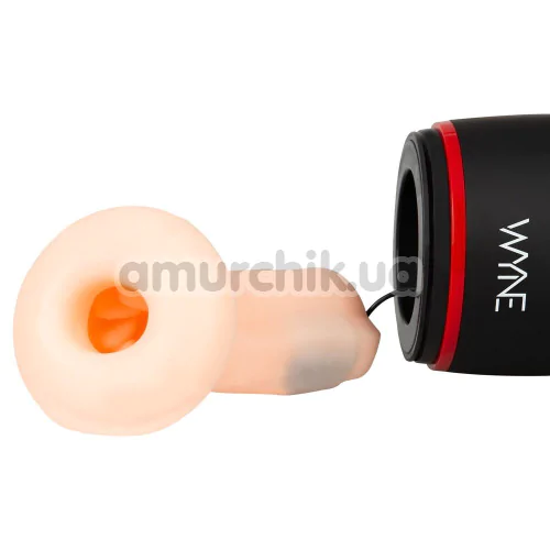 Мастурбатор з вібрацією Wyne Masturbator 06, чорний