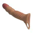 Насадка на пеніс з вібрацією Pretty Love Penis Sleeve Leslie, тілесна - Фото №7