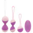 Набор вагинальных шариков с вибрацией S Pleasures Premium Kegel Collection, сиреневый - Фото №1