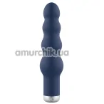 Вибратор Mai Attraction Pleasure Toys Silver Edition Bubbles, синий - Фото №1