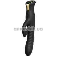 Вибратор с толчками и подогревом Zalo Mose Rabbit Thruster, черный - Фото №1